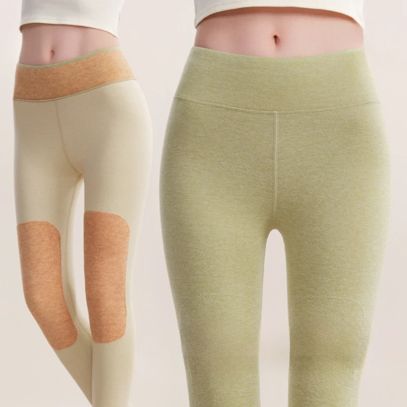 

Fall Winter Soft Warm Nude Feeling Leggings Women Lightweight Slimming Skin-Friendly Warm Leggings Knee Pads Cold Leggings Woman