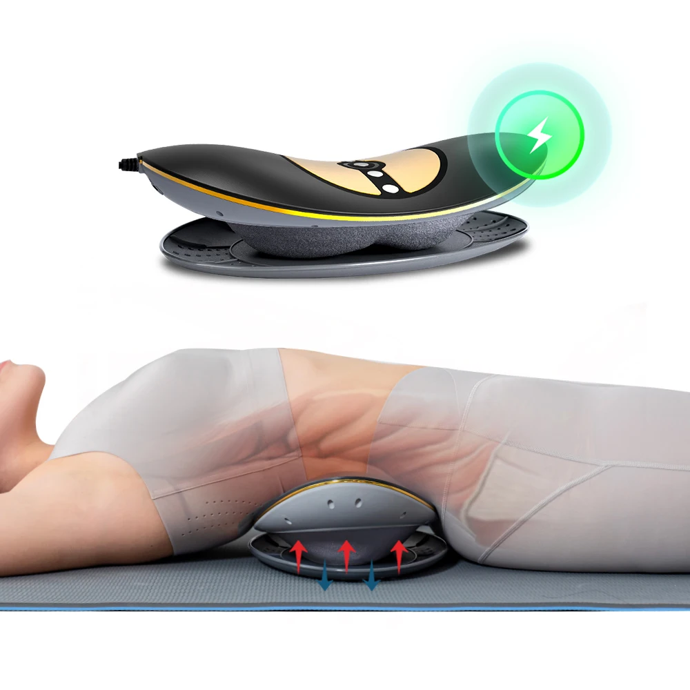 

Simulated Acupuncture Shiatsu Lumbar Traction Machine Back Muscle Massager for Spinal Traction and Relief From Back Pain