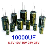 6.3V 10V 16V 25V 35V 10000UF 10000UF25V 10000UF35V 20% High Frequency Low ESR Aluminum Electrolytic Capacitor