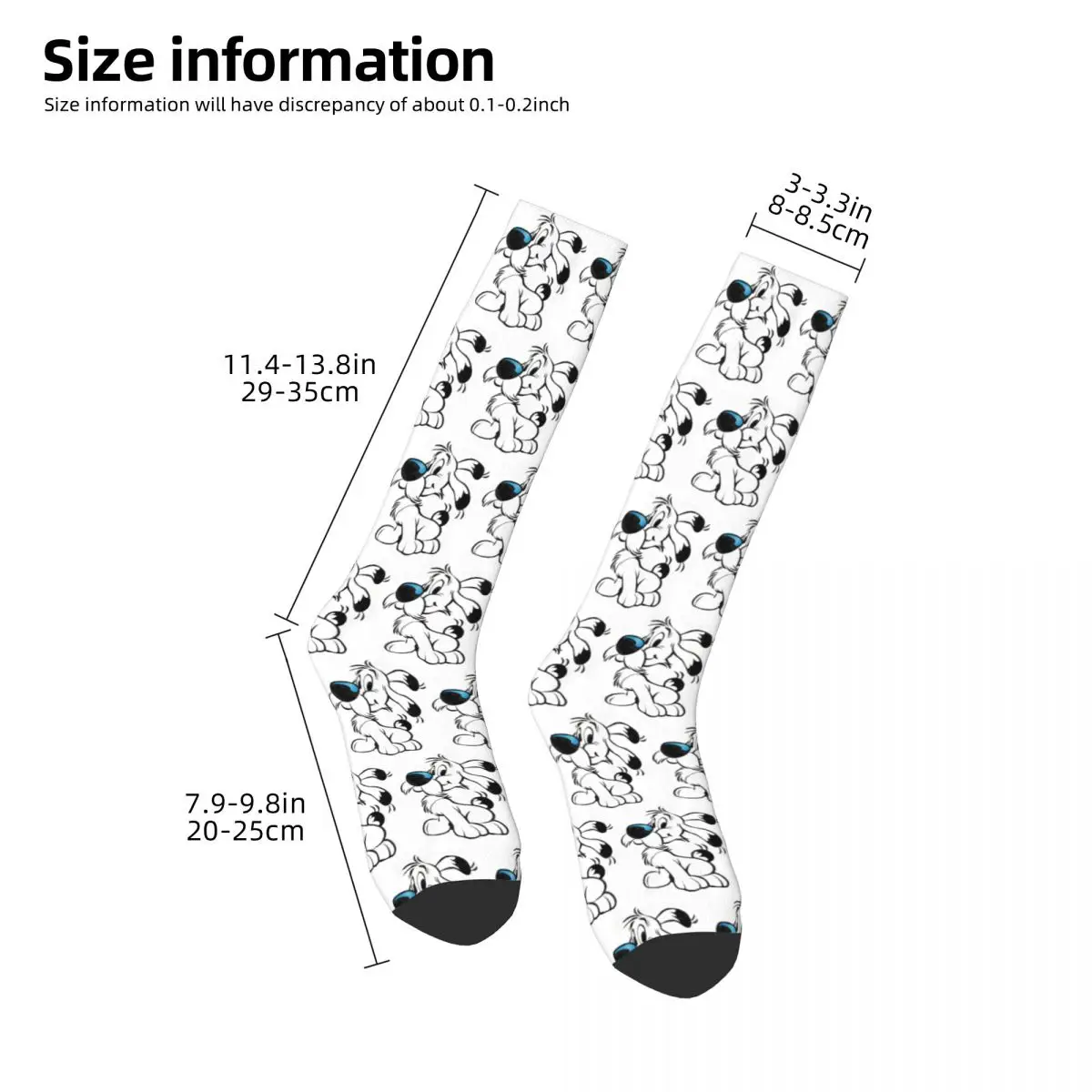 Asterix And Obelix Dogmatix Ideafix Obelix Dog Socks Harajuku Stockings All Season Long Socks for Man's Woman's Birthday Present