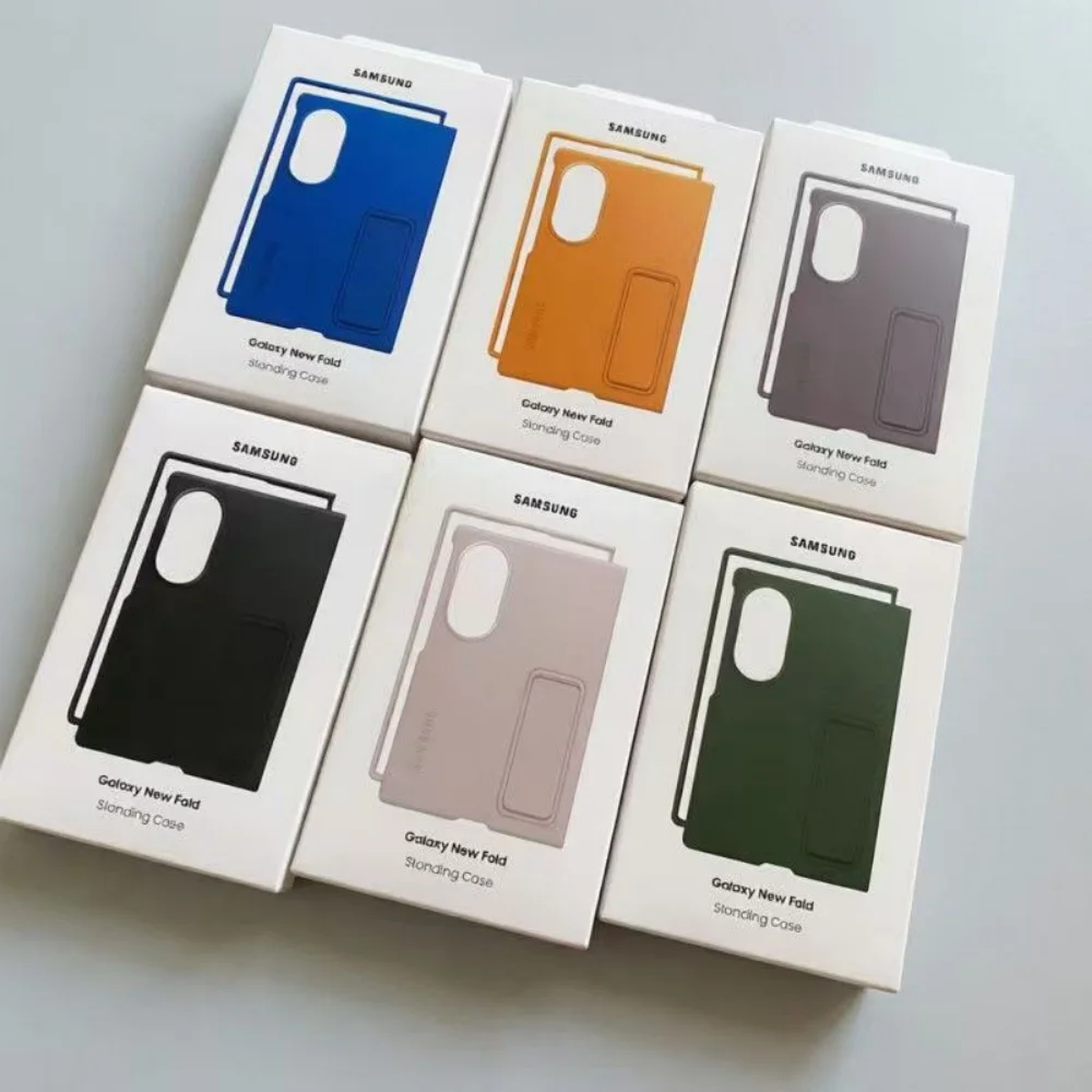 Image of Samsung Galaxy Z Fold 8 Wide/Fold8 Ultra 5G Matte Hart-PC-Schutzhülle mit Ständer Luxuriöser Kameraschutz Stoßfeste Hülle