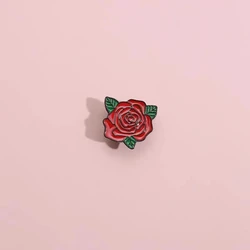 Pin Club | Red Rose Enamel Brooch Women Jewelry Gifts Custom Lapel Clothes Hat Badge Decorative Creative Alloy Fashion Wholesale