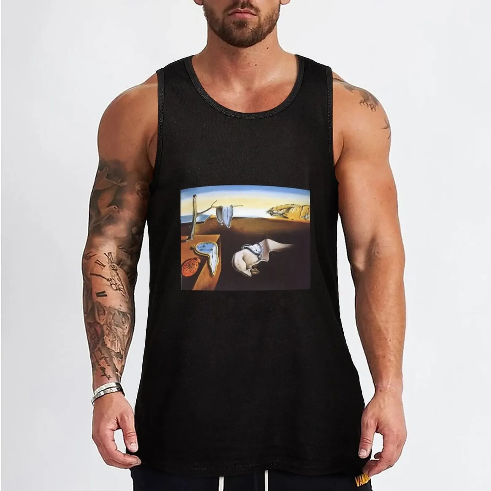 Salvador Dali The Persistence of Memory Tank Top Men's clothing sleeveless Men's t-shirts