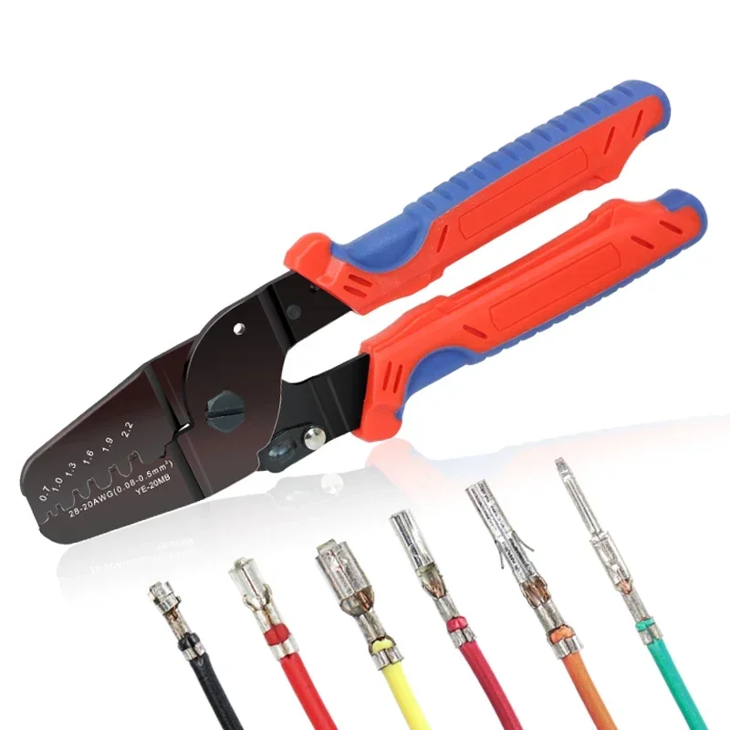 

YE-12MB/20MB Crimping Tool - Universal Terminal Plier for Molex/JST/DuPont SH1.0/XH2.54/VH3.96 (High-Strength, Precision-Cut)