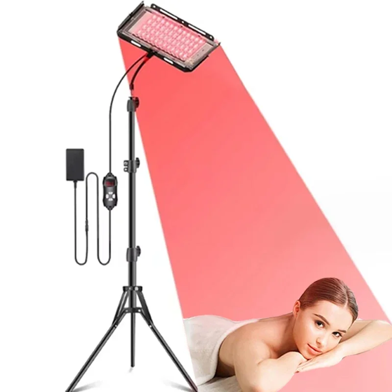 50W Red Light Device for Body with Bracket 96 LEDs 660nm and 850nm Near Infrared Light Therapeutic Devices for Body Skin Care