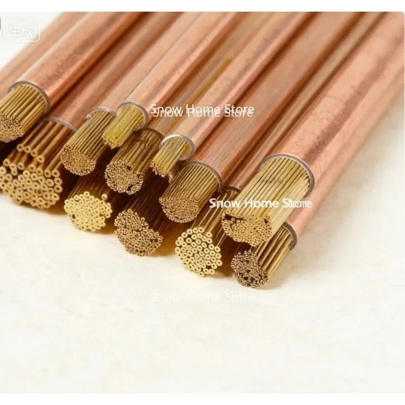 WEDM  Electrode Tube Single Hole Brass tube 0.5/0.6/0.7/0.8/1.0/1.2/1.5mm*600mm Length for EDM Drilling Machine 100PCS