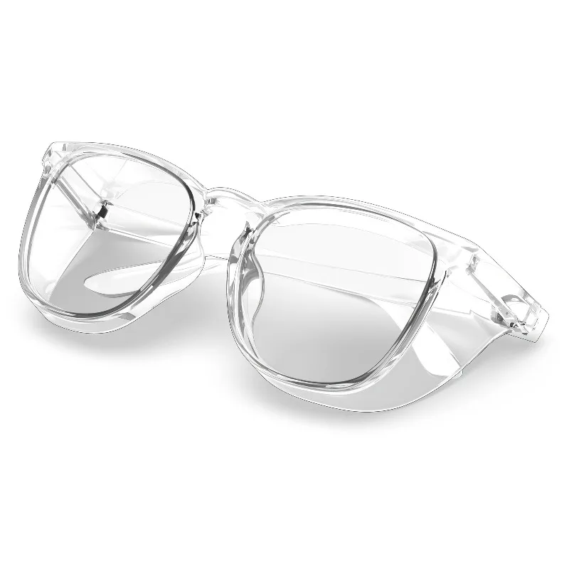 Women's Safety Glasses Protective Eyewear with Side Shields Lightweight Anti-Scratch Goggles for Nurses Daily Use