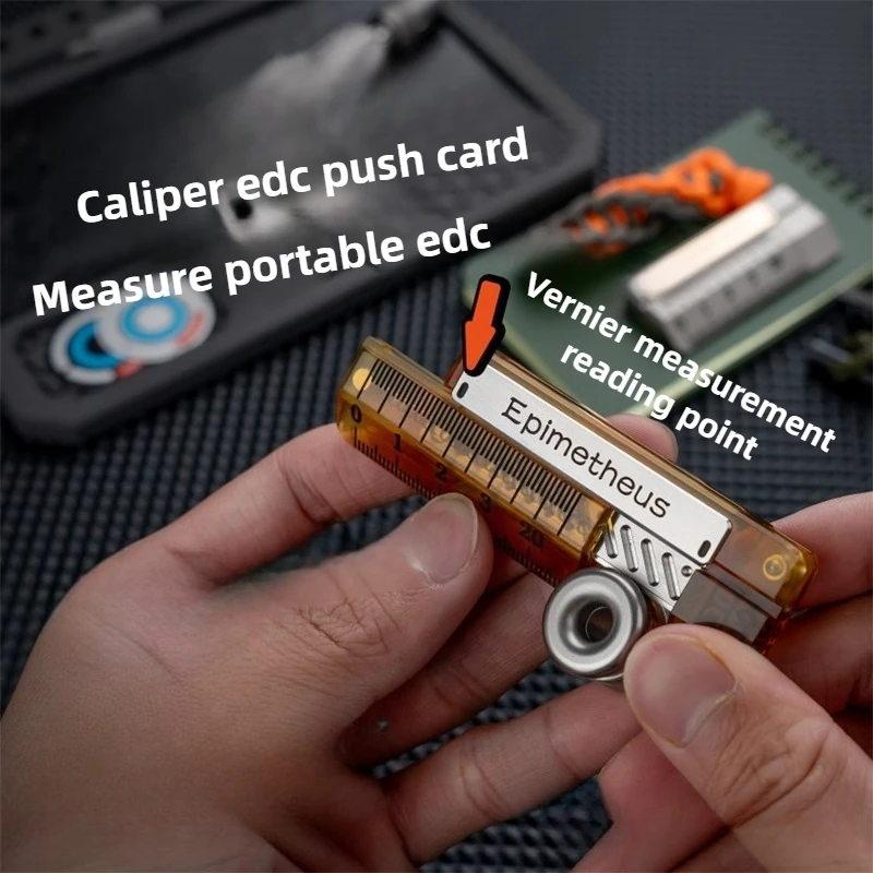 خلية EDC الخداع الذاتي الميكانيكية المعدنية EDC الفرجار دفع العلامة التجارية السوداء التكنولوجيا الضغط لعبة سطح المكتب