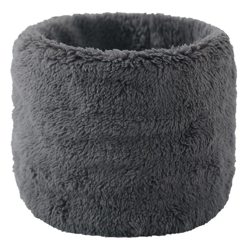 Nuova sciarpa invernale in pile per ragazzi ragazze donna uomo sciarpe di peluche muffole elastiche Unisex bambini autunno velluto sciarpa per bambini