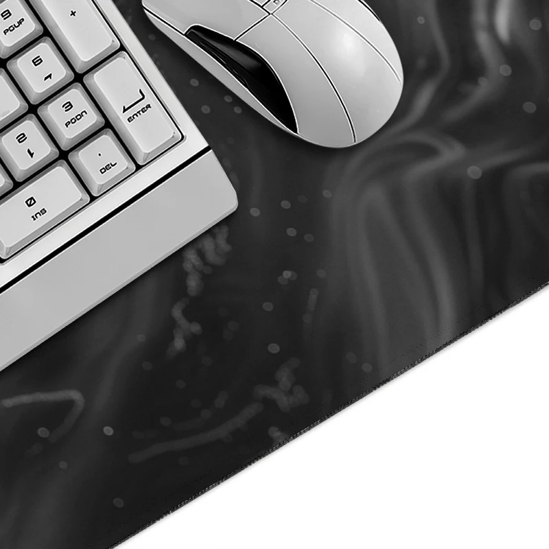 Mouse Pad Black Grey Smoke Abstract Gamer XL New Home Mousepad XXL MousePads Office Soft Natural Rubber Desktop Mouse Pad
