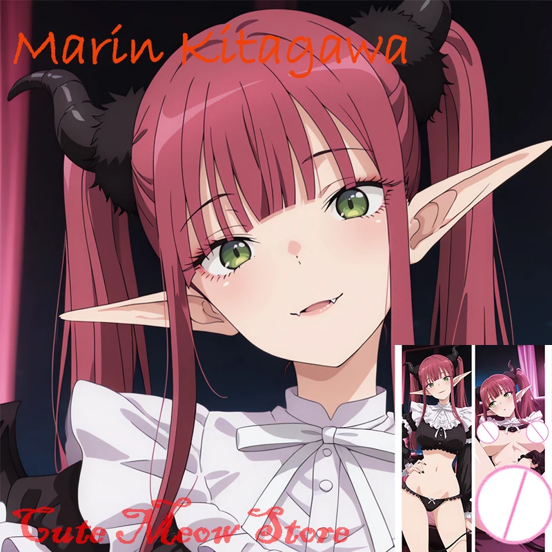 

Dakimakura anime Marin Kitagawa Double-sided Print Life-size body pillows cover Adult pillowcase Customizable