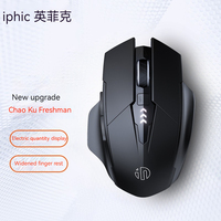 INPHIC Pm6 Bluetooth The Third Mock Examination Mouse 2.4G Charging Mechanical Mute Office Game Wireless Mouse Laptop Pc  Gift