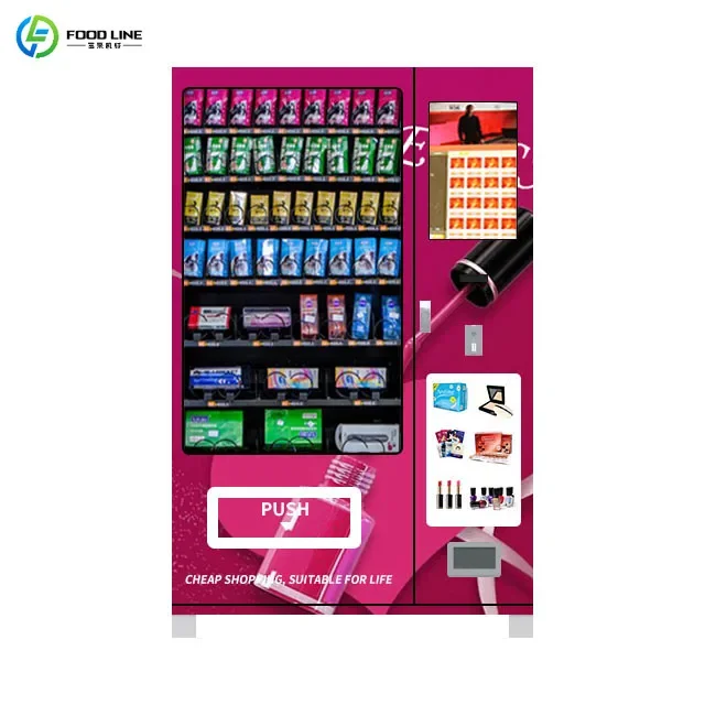 Large Volume Snack Beverage Vending Machine Quick Cooling 220V for Service Area adapt varied surrounding temperature