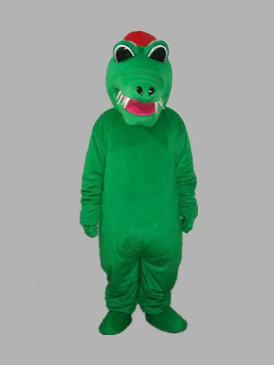 Novo personagem adulto crocodilo mascote traje dia das bruxas vestido de natal corpo inteiro adereços roupa traje da mascote