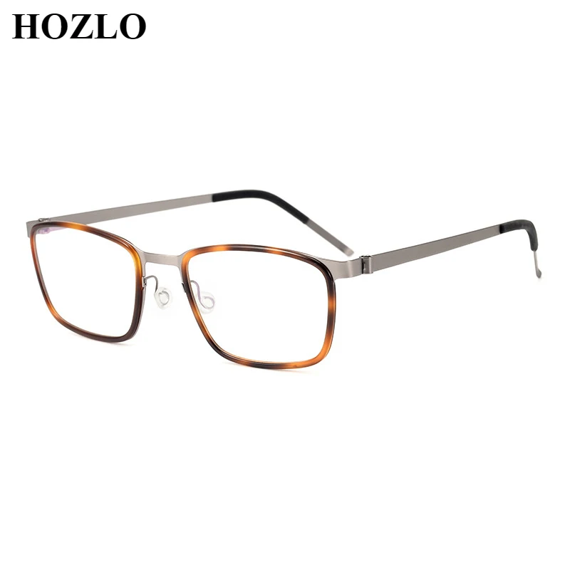 

Pure Titanium Screwless Glasses Frames Women Retro Rectangle Myopia Eyeglasses Men Optical Prescription Reading Spectacles Frame