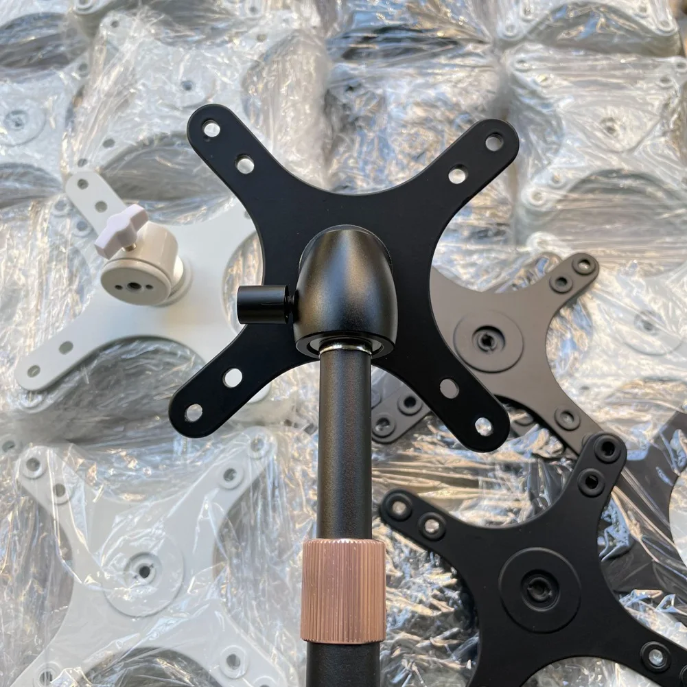 Portable Monitor Mounting Bracket Plate 1/4 Inch Hole to 100x100mm and 75x75mm Support Wall Mount Holder
