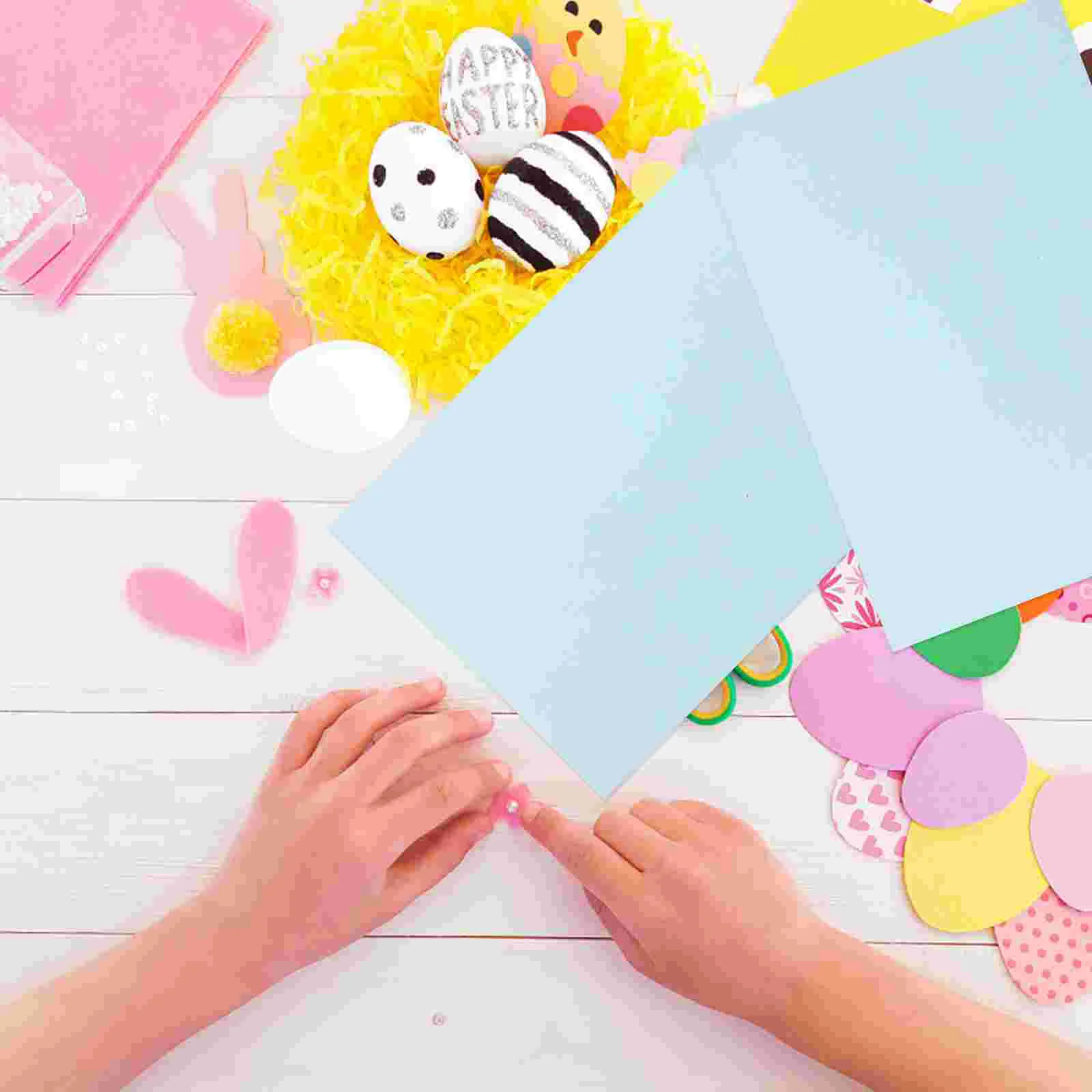 100 Sheets Blue Thin Computer Paper Colored Printer Photo Papers Child Printing