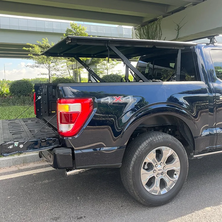 High Quality Folding Tonneau Covers Hardtop Lift Tri-fold Cover For Ford F150 Accessories/ranger/XLT/raptor/wildtrak