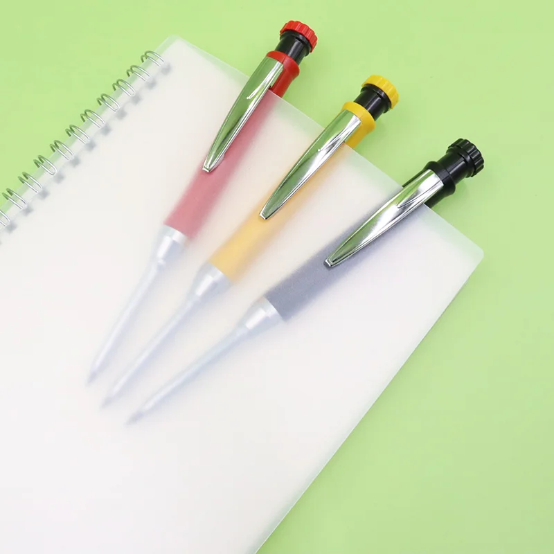 Metal Solid Carpenter Mechanical Pencil 2.8mm Refill Long Nosed Deep Hole Marker Built-in Sharpener for Woodworking engineering