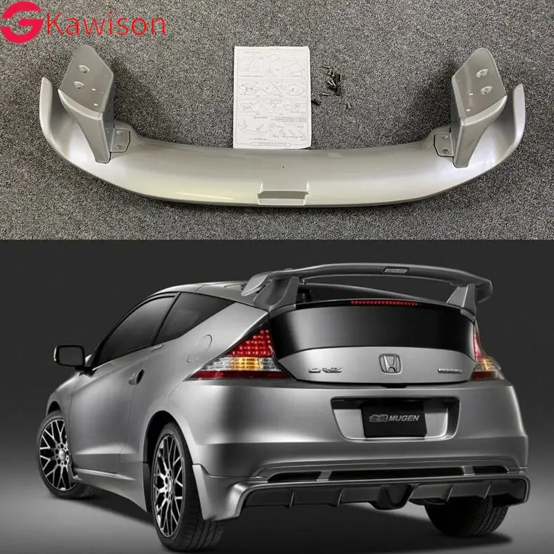 For Honda CRZ CR-Z ZF1 MU Style ASB Rear Trunk Spoiler Wing Lip Diffuers Trim Parts BodyKits