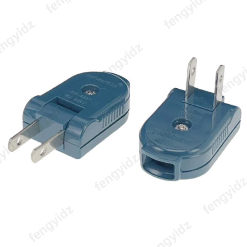 الولايات المتحدة الأمريكية اليابان كندا تايوان المكسيك الذكور الإناث الأسلاك قابس طاقة 90 درجة دوران 2 دبوس 10A سلك تمديد الطاقة Rewireable التوصيل