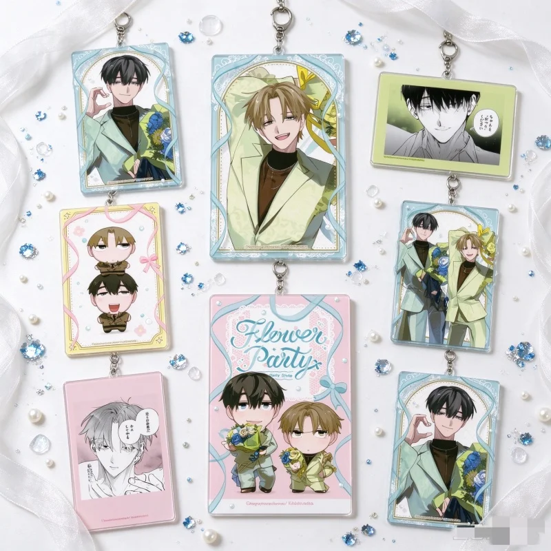Rectangle Acrylic Pendant Keychain 6CM 2026 Anime The Loyal Dog-Like Subordinate and the Tsundere Second Lieutenant Egil/Kuro