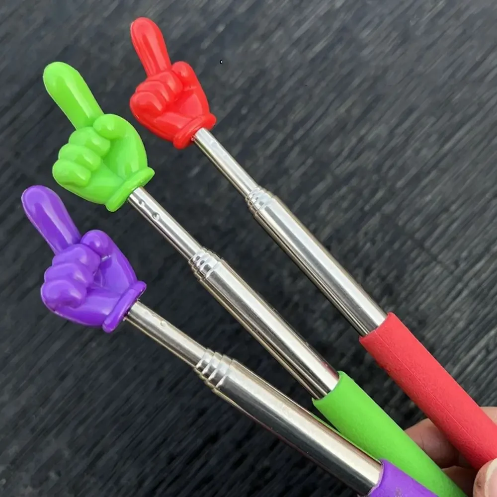 10pcs Retractable Teacher Pointer Finger Teaching Pointer Telescopic Pointing Stick School Handheld Presenter School Office Tool