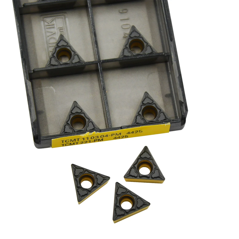 Tcmt Cnc Virando Inserir Resistente e Resistente ao Desgaste de Alta Qualidade 10 Pcs Tcmt110304 Pm4325 Pm4425 Pm4415 Tcmt221