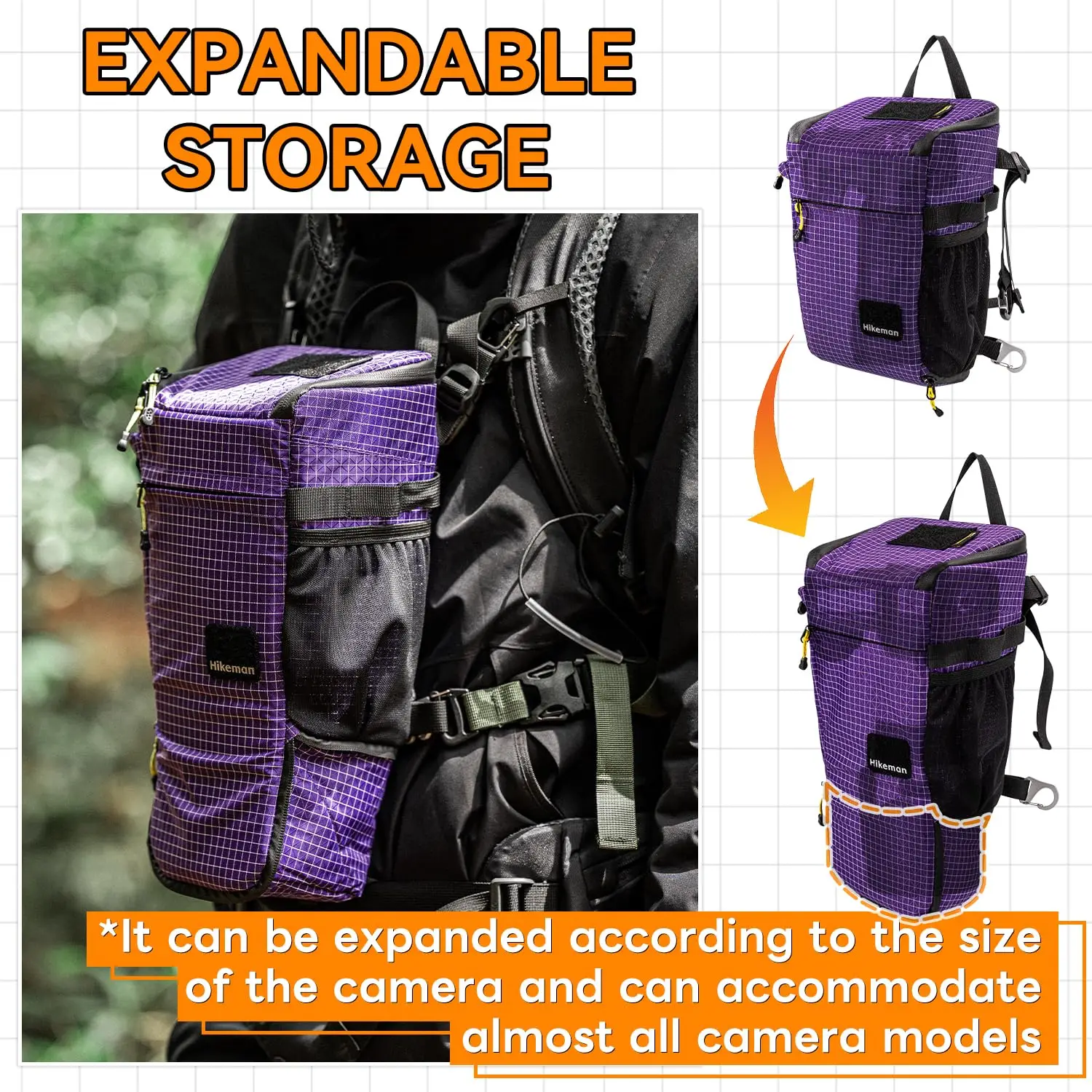 

Shoulder Bag Case for Camera - Outdoor Waterproof Shockproof Camera Bag,Detachable Strap for Daily Use,Travel,Cycling Climbing