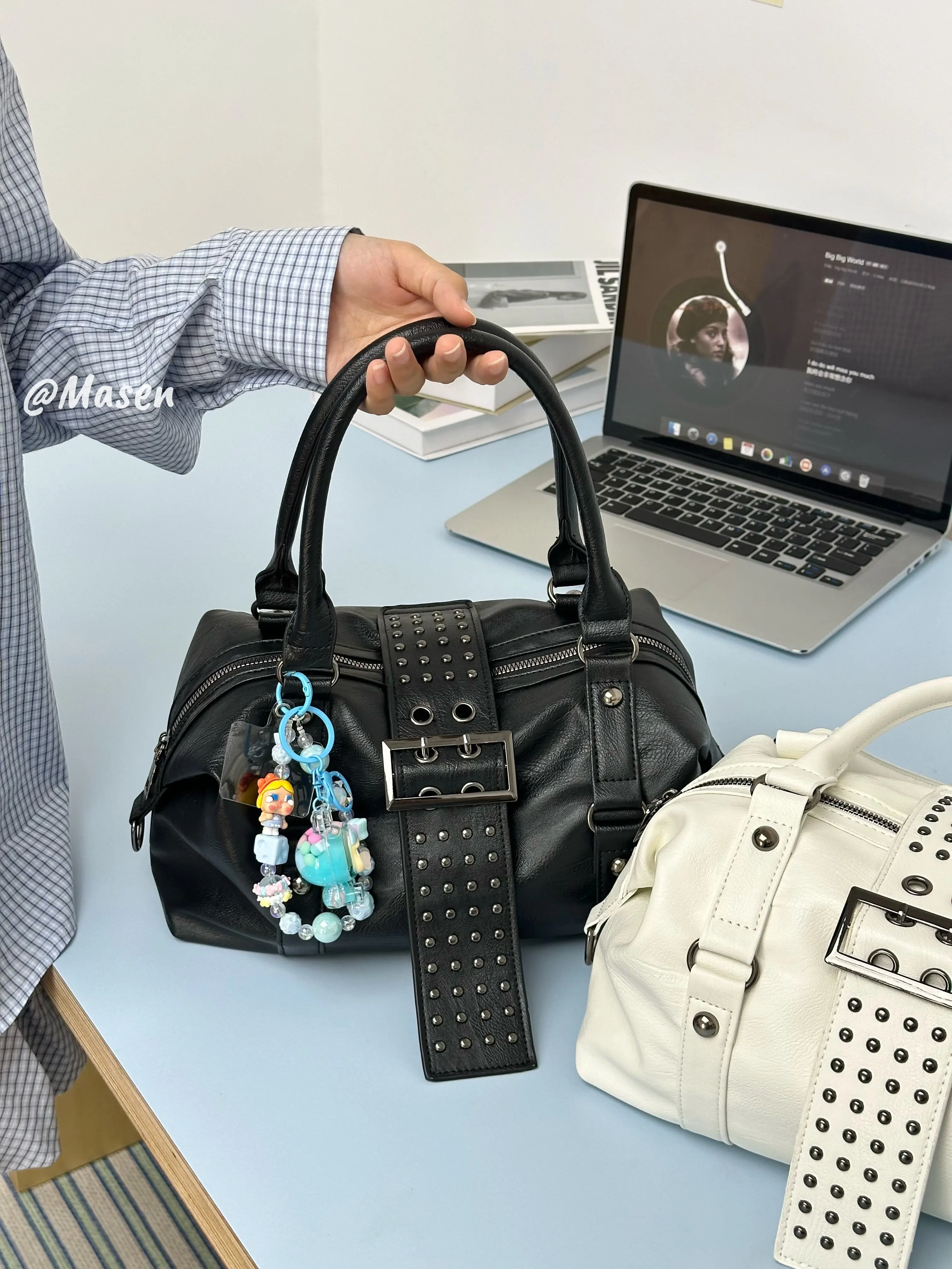 ニッチデザイナーブランドの新品高品質大容量リベットスクーター - Vintage Fashion Trends のレビューと価格