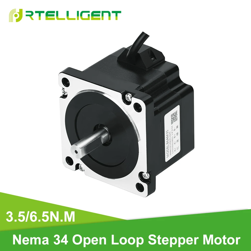 Factory Outlet Nema 34 86AM35/86AM65 2 Phase Hybird CNC Open Loop Stepper Motor