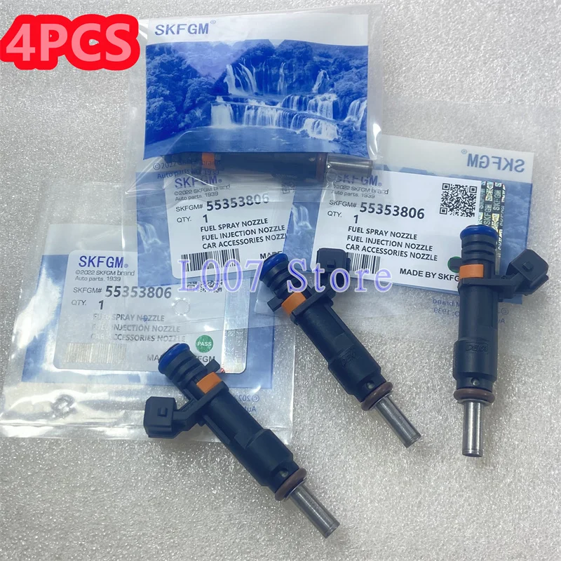 

4X 55353806 Car Fuel Injectors For Chevrolet Cruze 1.8L Orlando Trax Epica Vauxhall Astra Insignia Opel Astra H Zafira 55353803