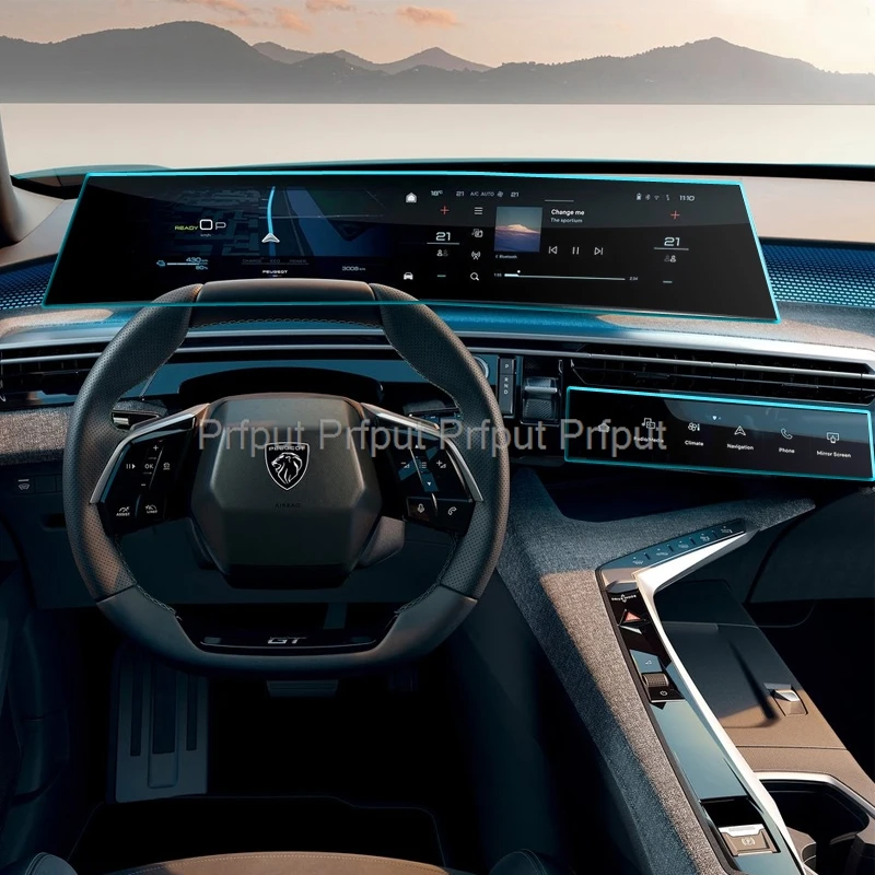 

TPU screen protector For Peugeot E-5008 E-3008 2024 2025 21 inch car LCD gps Navigation and Dashboard E-5008 2025 accessories