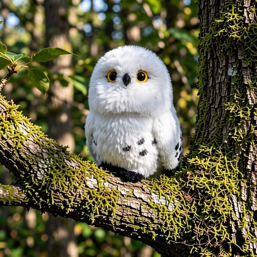 Soft Plush Material Stuffed Plush Doll Recording Function Wiggling Head Magic Owl Plush Doll Sound Effects Interactive Feature