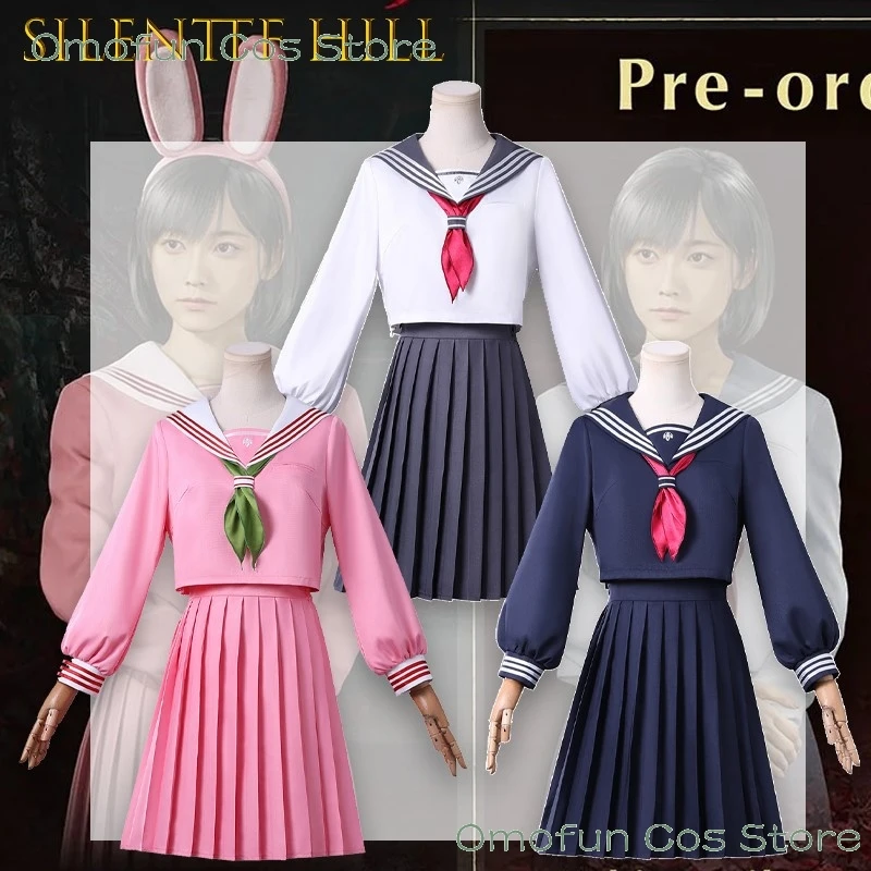 

SilentTF Hill Hinako Shimizu Sailor Uniform Elegant Anime Dress Cosplay Outfit For Women Sexy Navy JK Suit Sailor Blouse Skirt
