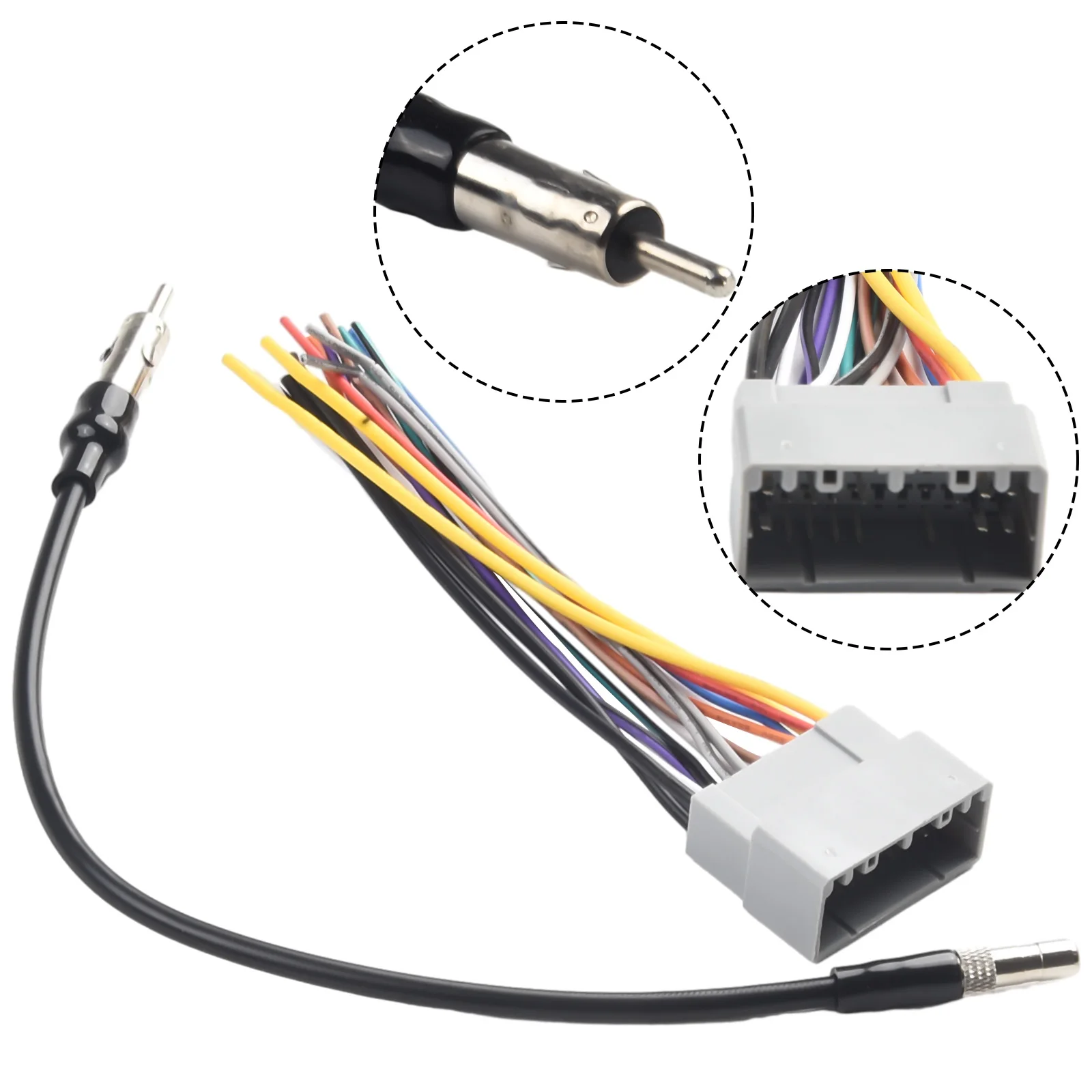 Antenna Adapter Reliable Wire Harness & Antenna Adapter Kit for Chrysler For Dodge Ensures Optimal Performance