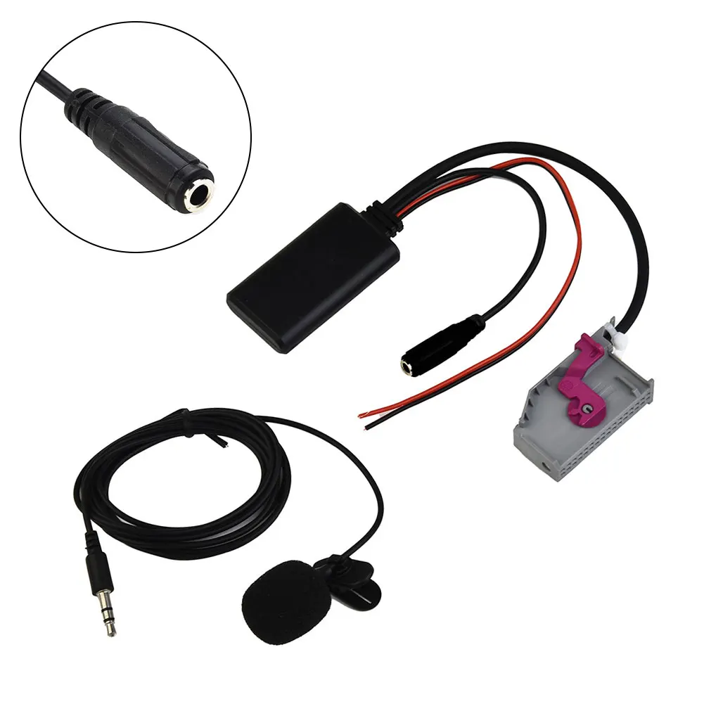 Dual-walled design Car Clock Thermometer USB Car Aux-in Adapter Car Accessories Crimp Terminal Bluetooth-enabled