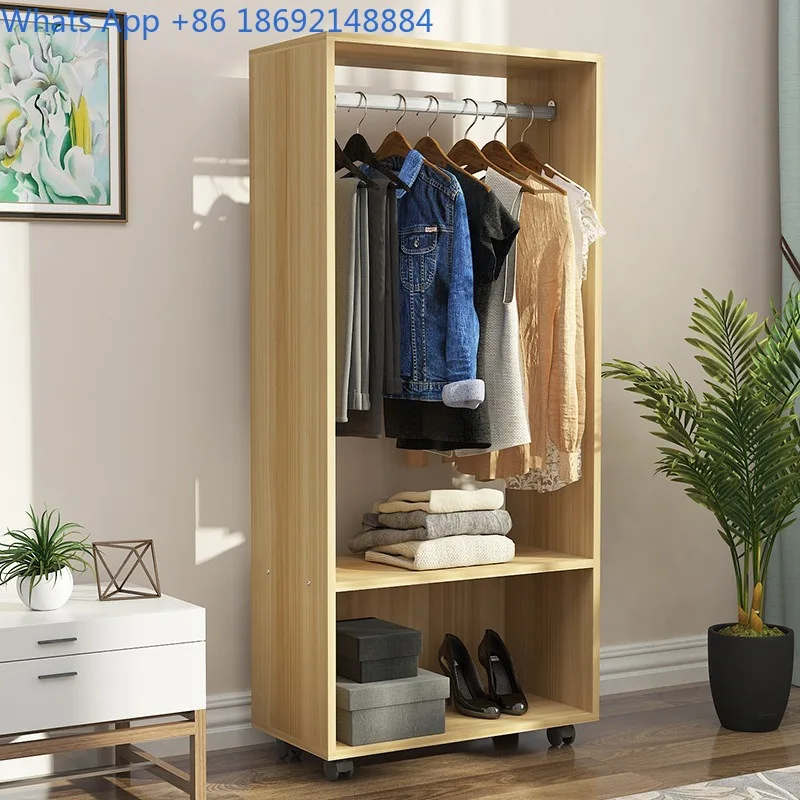 Floor-standing Coat Rack Simple Modern Bedroom Simple Floor-standing Solid Wood Clothes Rack
