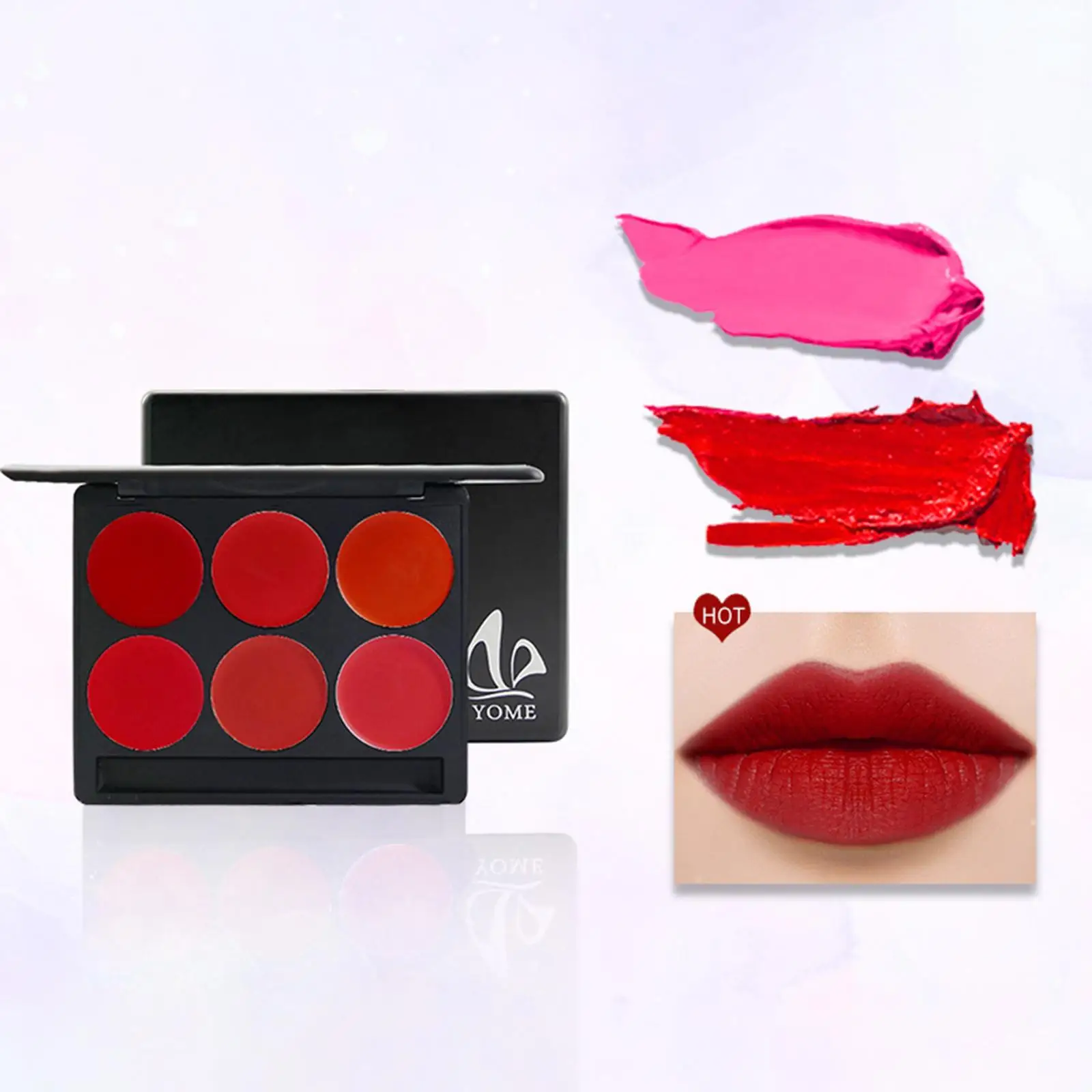 Crème Lip Palette Multi Shade Matte Lipsticks Langdurige cosmetische kit voor dames thuisreizen
