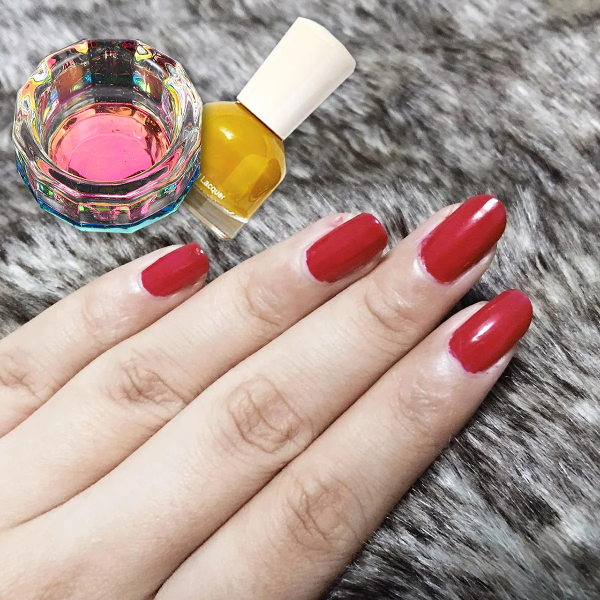 2 Stuks Nail Crystal Cups Mini Glazen Kommen Acryl Vloeibaar Poeder Mengschotel voor Nail Art Salon Technicus DIY Gebruik