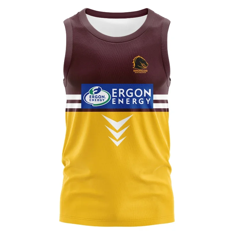 

Brisbane Broncos Retro Rugby SINGLET JERSEY size S--5XL ( Print name and number )