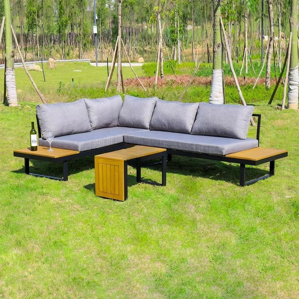 

Outdoor Furniture Set, Rattan Fabric Balcony Sofa Design Terrace Garden Set, Suitable for Hotels