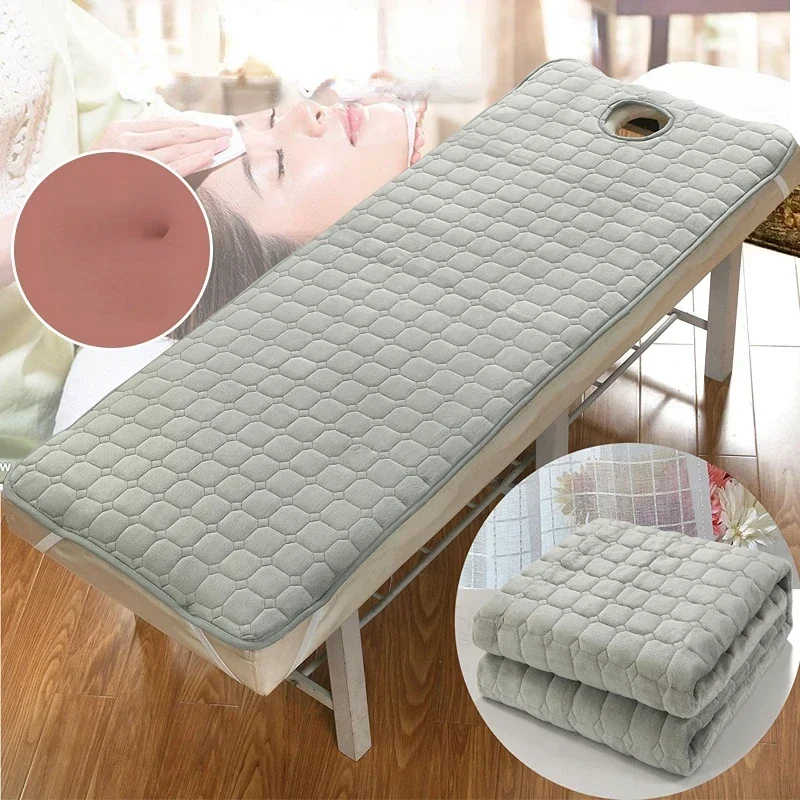 Beauty Salon Bed Cushion Mattresses Soft Velvet Massage Table Bed Sheet SPA Treatment Cover Anti Slip Beauty Salon Bed Mat Pad