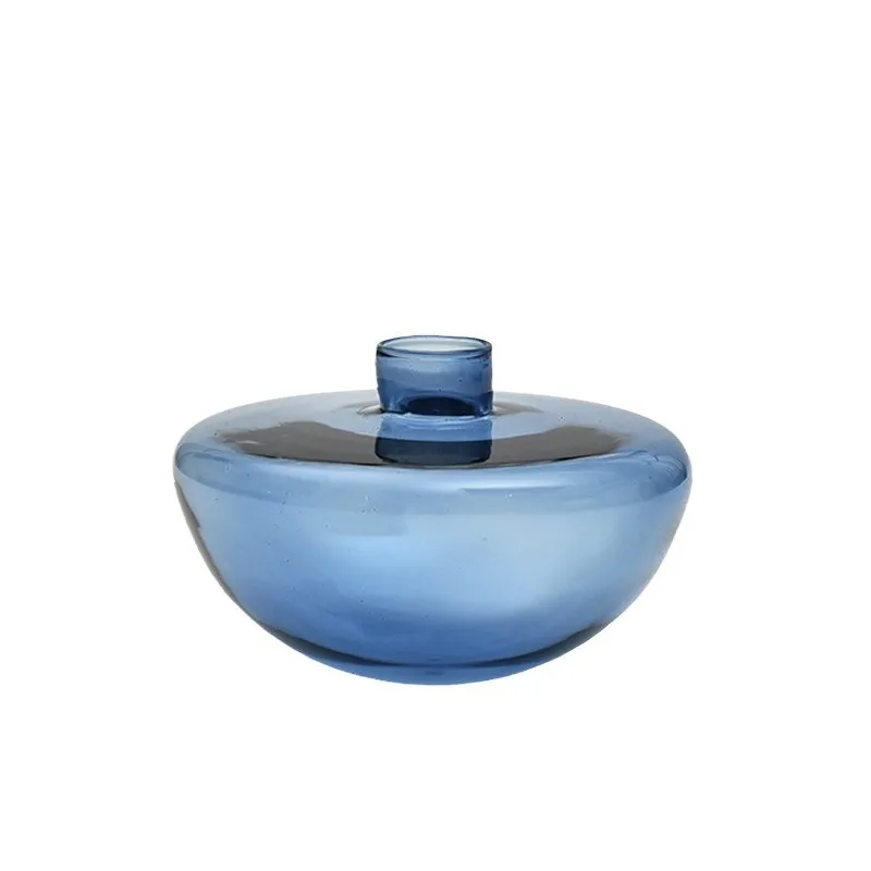 

CX creative round color vase hydroponic glass flower arrangement table decoration ornament