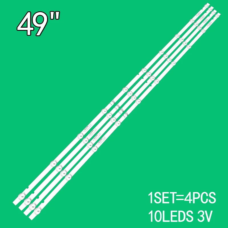 4PCS new model for Philips 49-inch 49UJ6200 49UJ620 V LC490DGJ-SKA5 JL.D490A1330-001BS-M HV490QUB-N8A SDL490WY BD0-500 7700-6490