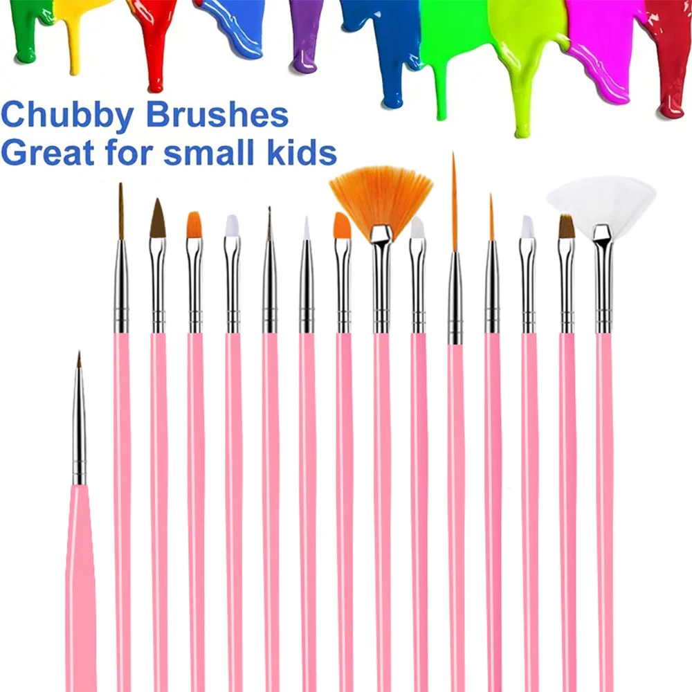 15 PCs/Set Fine Hand Painted Thin Hook Line Pen Art Supplies Drawing Art Pen Paint Brush Nylon Brush Acrylic Painting Pen