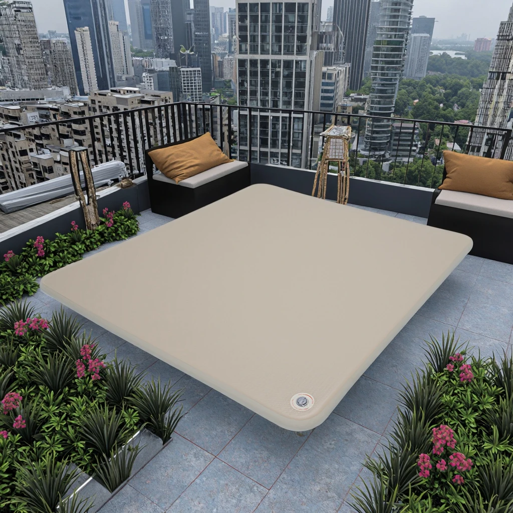 STLF WJW Silky Cloud Bed - Opblaasbaar matras met handmatige pomp voor kamperen, auto en thuis