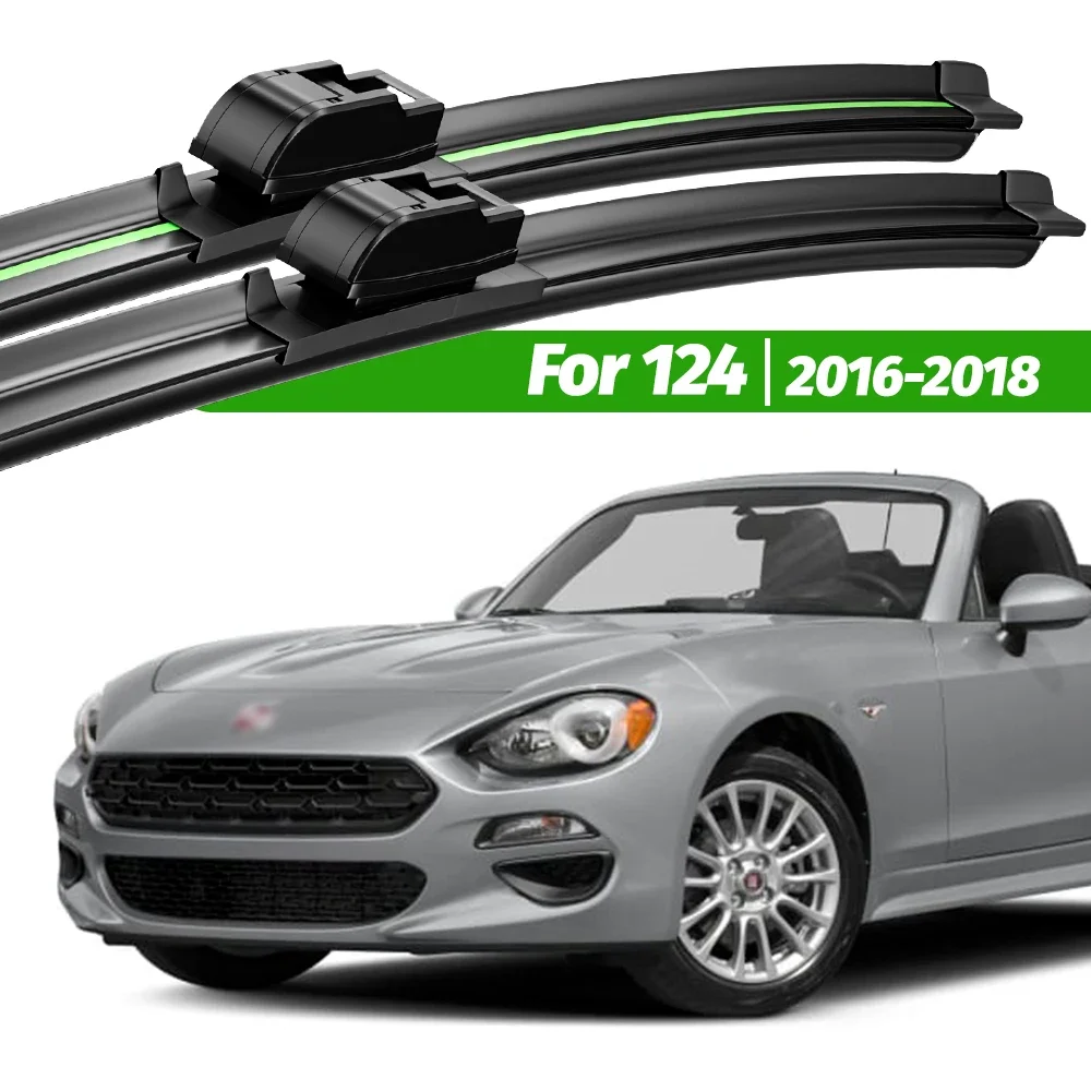 

For Fiat 124 2016-2018 2pcs Front Windshield Wiper Blades 2017 Windscreen Window Accessories