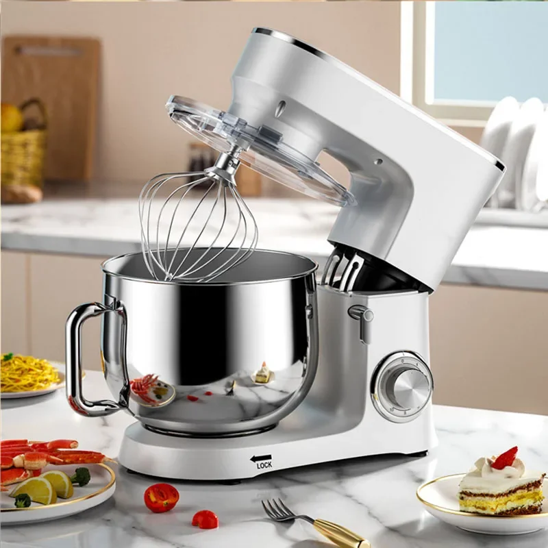 Stand Mixer Professional Kitchen Aid Food Blender Cream Whisk Cake Dough Mixers With Bowl Metal Gear Chef Machine