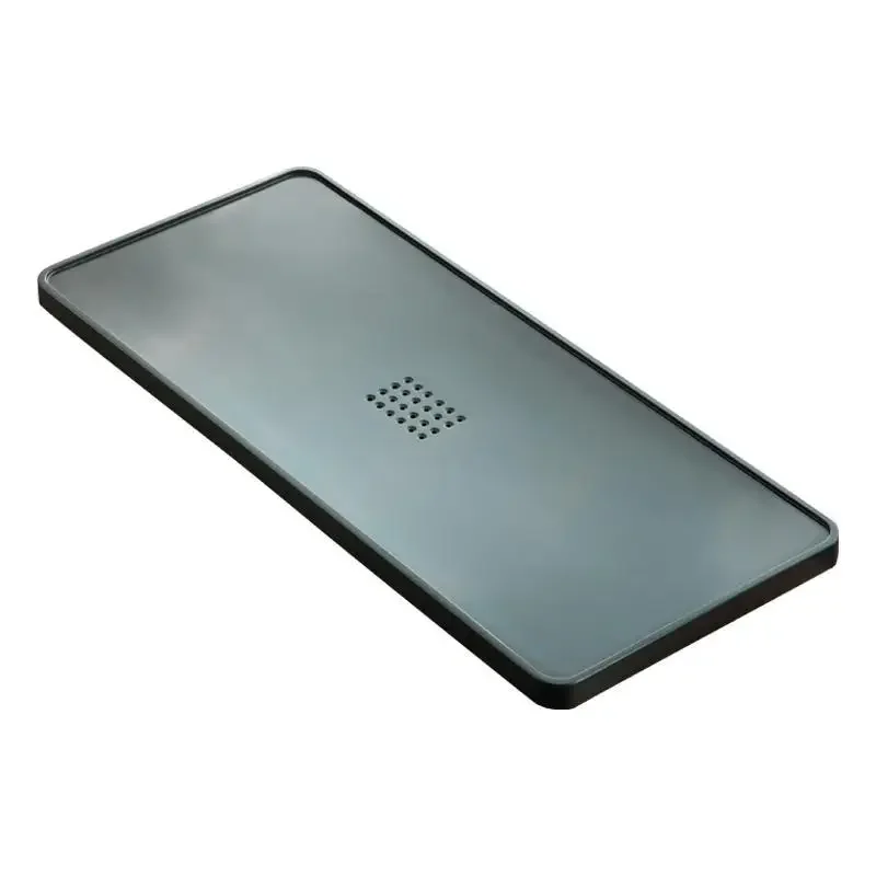 قطعة كاملة طبيعية، حجر Tianluo الأخضر، صينية الشاي، منزلية، بسيطة، حجرية. #1